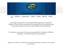 Tablet Screenshot of contaduria.org.mx
